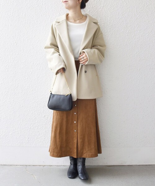 SHIPS any コート アウター any:「洗濯機可能」ダンボール コクーン