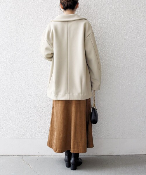 SHIPS any コート アウター any:「洗濯機可能」ダンボール コクーン