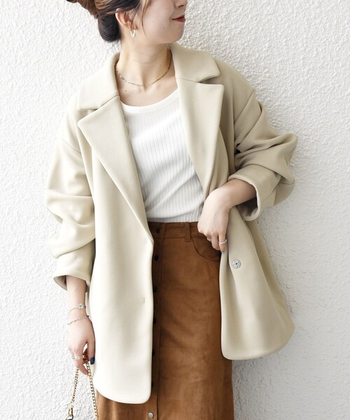 SHIPS　コート SHIPS｜SHIPS Colors:ノーカラー スティッチ コート◇ | Rakuten