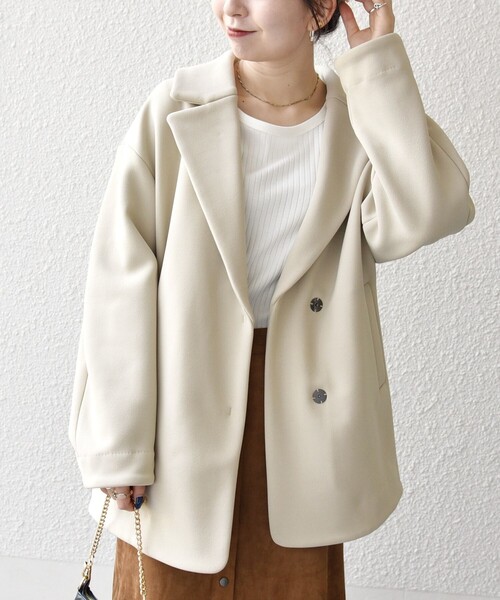 SHIPS any コート アウター any:「洗濯機可能」ダンボール コクーン