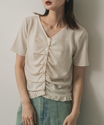 tシャツ フロントタックフリルトップ レディース｜ZOZOTOWN Yahoo!店