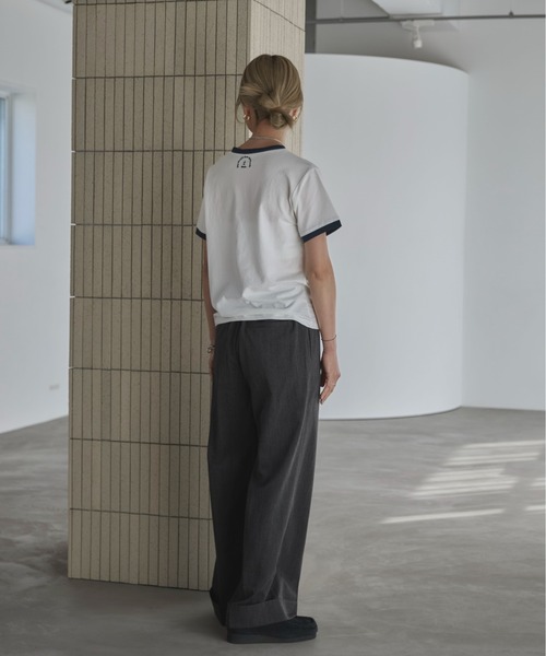 「feepur」 半袖Tシャツ MEDIUM 杢グレー レディース