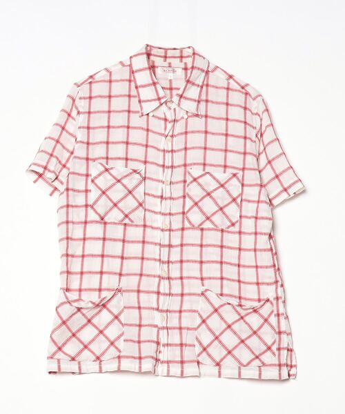 kazukazuBIRDWELL チェック柄 半袖シャツ 2枚 チェックシャツ さわやかチェック柄シャツ 半袖|チェックシャツ