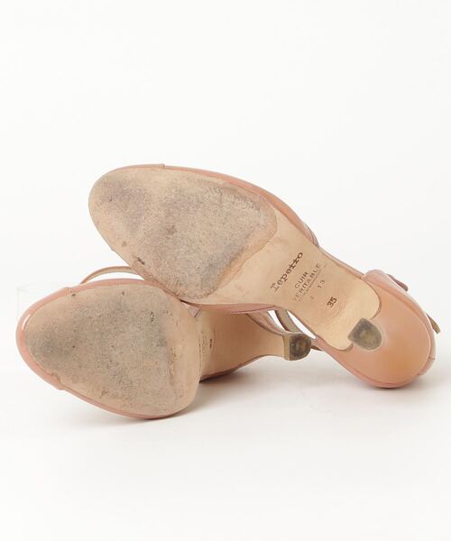 【美品】レペット　repetto ベージュ アンクルストラップ ハイヒール 美品】レペット repetto ベージュ アンクルストラップ ハイヒール