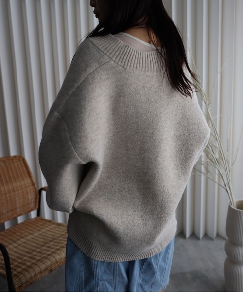 YENNA ニット セーター 「ふんわりもっちりボリュームニット