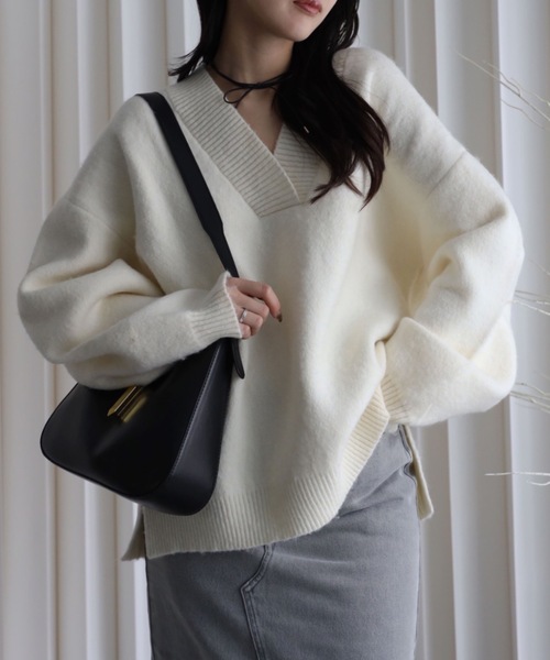 YENNA ニット セーター 「ふんわりもっちりボリュームニット