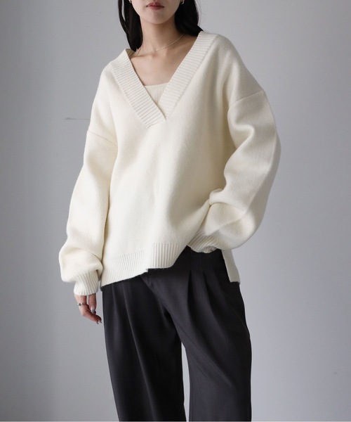 YENNA ニット セーター 「ふんわりもっちりボリュームニット