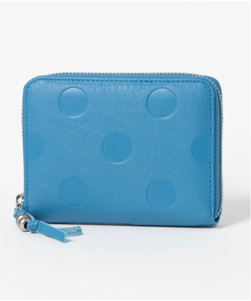 バックヤードファミリー（BACKYARD FAMILY）/percheペルケ ドット型押しラウンドパームフィット財布 BACKYARD FAMILY（バックヤードファミリー） 財布 percheペルケ ドット