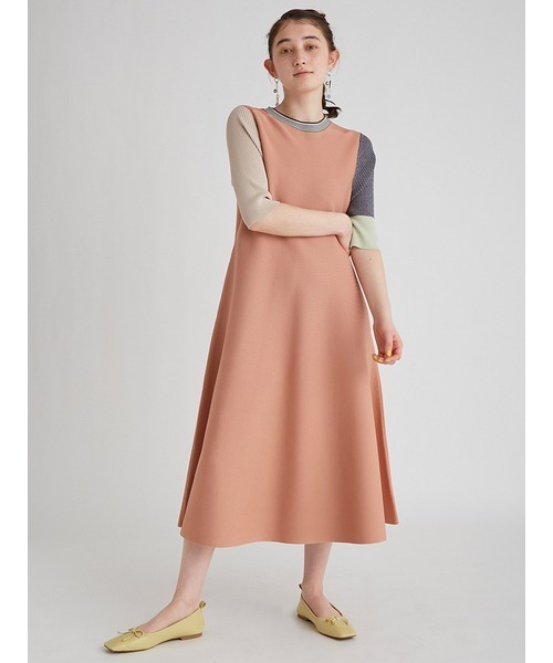 furfur 半袖ワンピース FURFUR（ファーファー） 半袖ワンピース FREE ラベンダー レディース