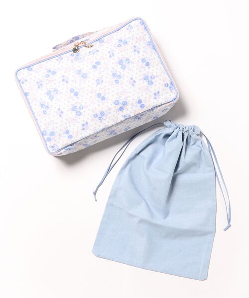 KID BLUE（キッドブルー） ポーチ -ピンドットフラワーG