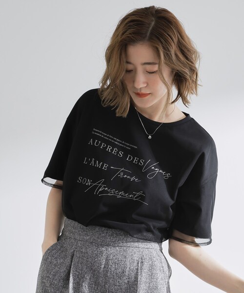 grove（グローブ） tシャツ 半袖 ラフだけどおしゃれ チュール