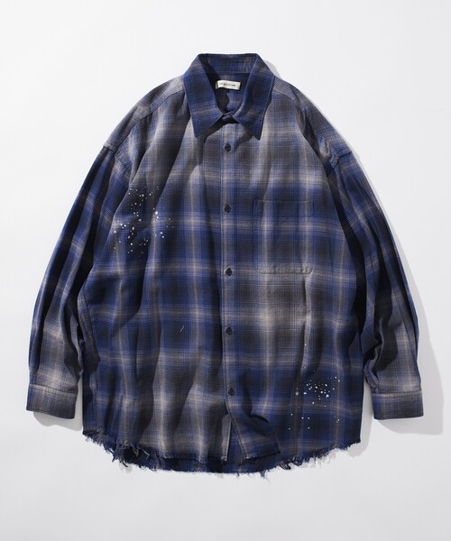 RELAXFIT ネルシャツ FREAK'S STORE シャツ 限定展開 Relax Fit リラックスフィット