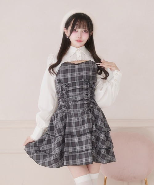 Pal elfy ブラウス シャツ クロップドレースブラウス レディース