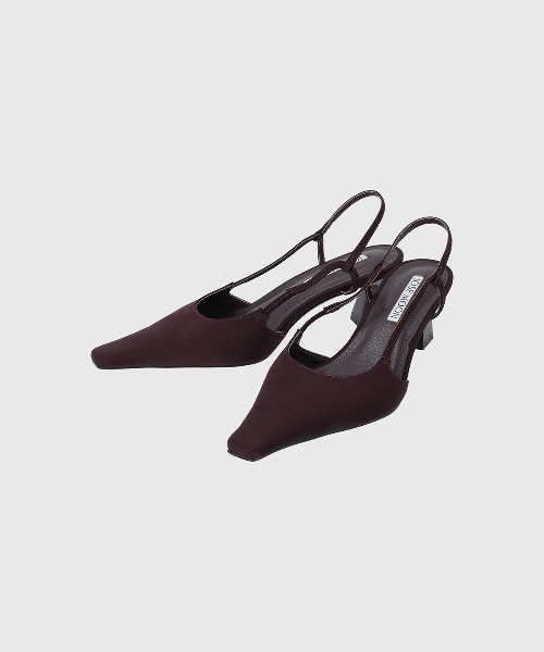 JOSE MOON パンプス SLINGBACK SATIN PUMPS/スリングバック