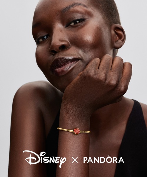 PANDORA（パンドラ） ブレスレット ディズニー 美女と野獣 ローズ