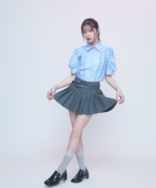 「TITTY&CO.」 半袖ブラウス FREE ホワイト レディース_画像3