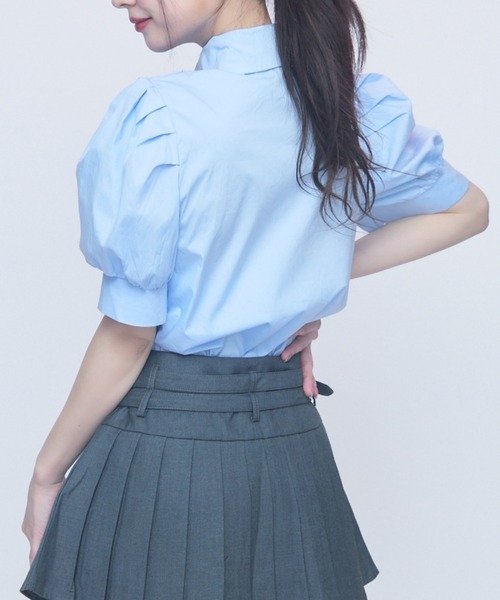 「TITTY&CO.」 半袖ブラウス FREE ホワイト レディース_画像7