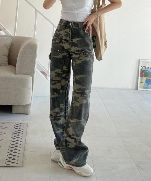 semuse パンツ 迷彩柄パンツ レディース : ZOZOTOWN Yahoo!店 - 通販