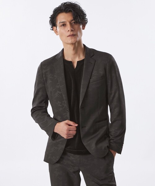 極美品　EPOCA UOMO　テーラードジャケット　ベストセット　背抜き　XL EPOCA UOMO（エポカ ウォモ） ジャケット テーラードジャケット