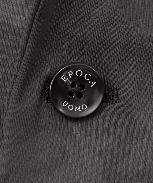 【極美品】EPOCA UOMO テーラードジャケット ウール混 ダークグレー　L セットアップ対応】マイクロサッカージャケット(ジャケット)｜EPOCA