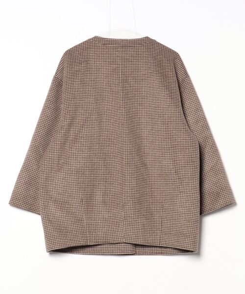 SLOBE IENA ボンディングノーカラーコート ベージュ イエナ SLOBE IENA（スローブイエナ） ノーカラーコート 36 ベージュ