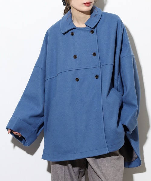 FUNALIVE（ファンアライブ） ポンチョ ウールライクメルトンポンチョ