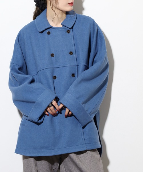 FUNALIVE（ファンアライブ） ポンチョ ウールライクメルトンポンチョ