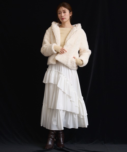 NOELA（ノエラ） ブルゾン アウター ボアフーディーショートブルゾン