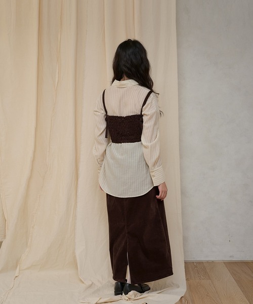 MUHET（ミュエータ） スカート 「set item」velour bustier ＆ skirt