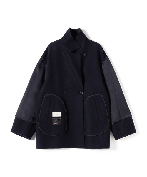 ✨新品未使用 SHIPS SUPER140S ウールコート ジャケット Pコート SHIPS: S140 ウールシルク シングル ピーコート｜ SHIPS 公式サイト