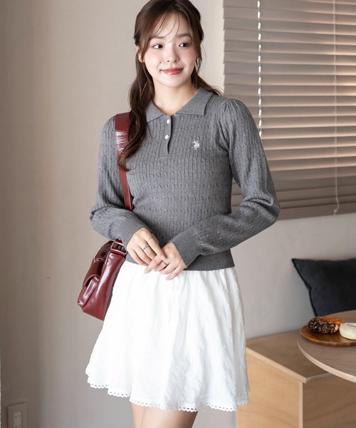 U.S. POLO ASSN.（ユーエスポロアッスン） ニット セーター ∴WEGO