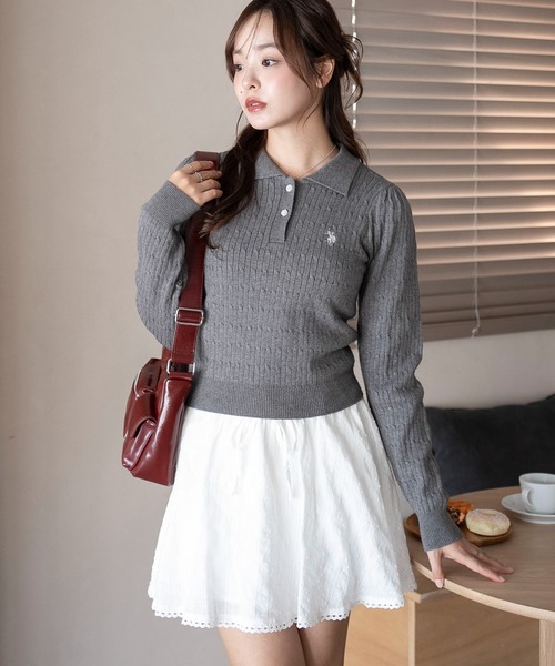 U.S. POLO ASSN.（ユーエスポロアッスン） ニット セーター ∴WEGO