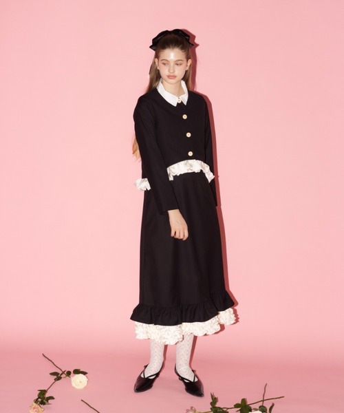 スカート blooming frill long skirt / フリルデザインスカート