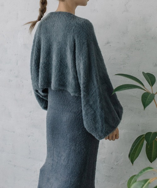 ワンピース シャギーニットワンピース＋カーディガンセット : ZOZOTOWN