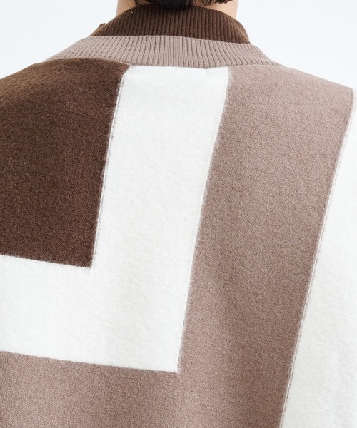 「CULLNI」 長袖ニット 2 ネイビー メンズ_画像9