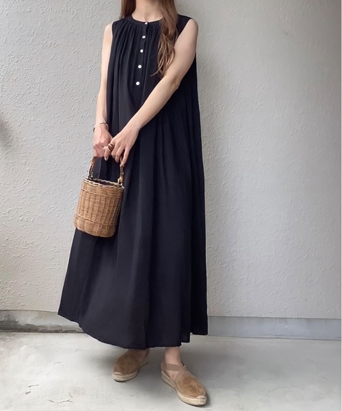 「FILLOU」 ノースリーブワンピース MEDIUM ホワイト レディース_画像3