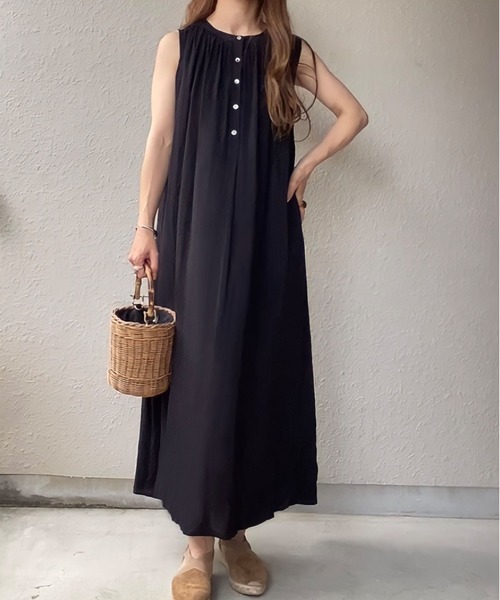 「FILLOU」 ノースリーブワンピース MEDIUM ホワイト レディース_画像4