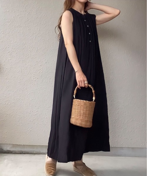 「FILLOU」 ノースリーブワンピース MEDIUM ホワイト レディース_画像6