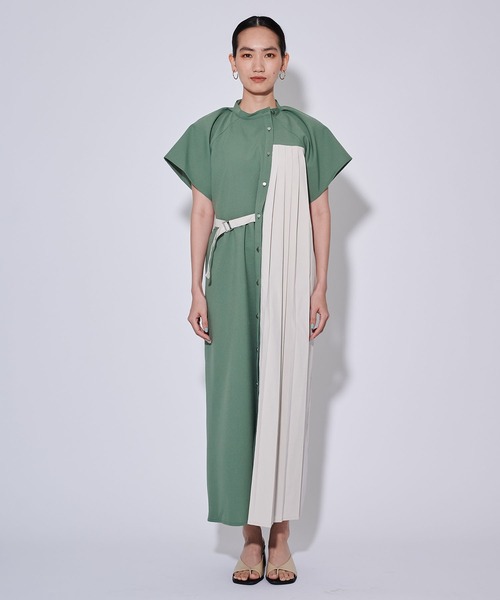 「CITY TOKYO」 半袖ワンピース 1 ブルー レディース_画像6