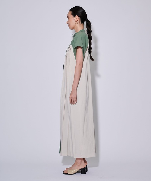 「CITY TOKYO」 半袖ワンピース 1 ブルー レディース_画像7