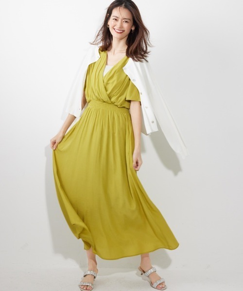 「M.deux」 半袖ワンピース MEDIUM ブルー レディース_画像2