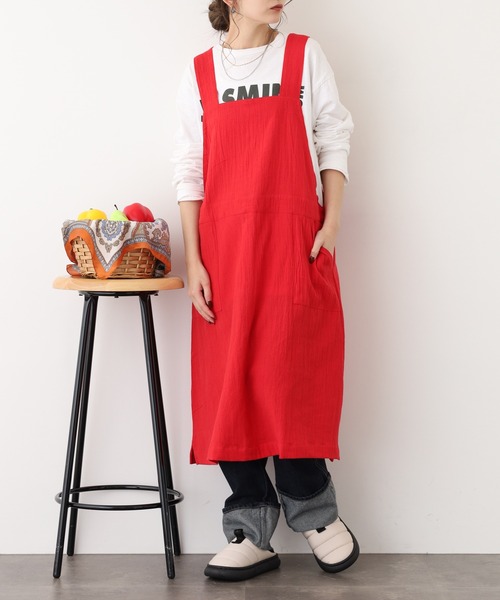 l'atelier Nuuit（アトリエ ヌイ） エプロン ワンピースエプロン