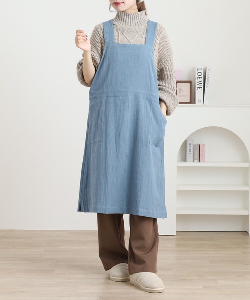 l'atelier Nuuit（アトリエ ヌイ） エプロン ワンピースエプロン