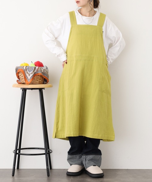 l'atelier Nuuit（アトリエ ヌイ） エプロン ワンピースエプロン