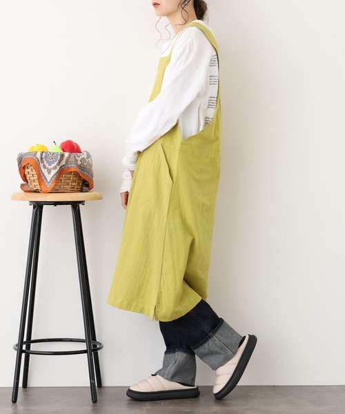 l'atelier Nuuit（アトリエ ヌイ） エプロン ワンピースエプロン