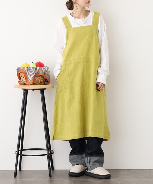 l'atelier Nuuit（アトリエ ヌイ） エプロン ワンピースエプロン