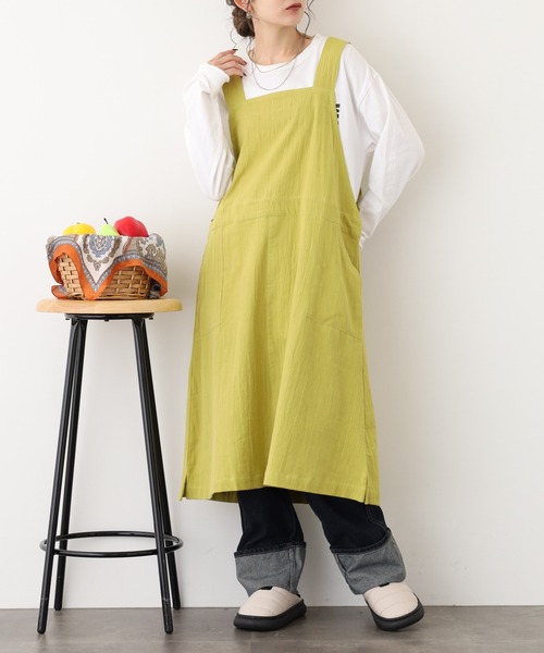 アトリエgg エプロン ワンピース 18 l'atelier Nuuit（アトリエ ヌイ） エプロン ワンピースエプロン