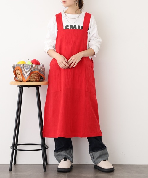 l'atelier Nuuit（アトリエ ヌイ） エプロン ワンピースエプロン