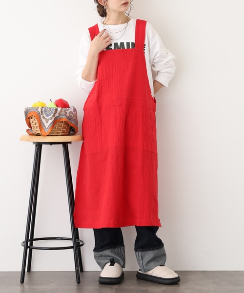 l'atelier Nuuit（アトリエ ヌイ） エプロン ワンピースエプロン