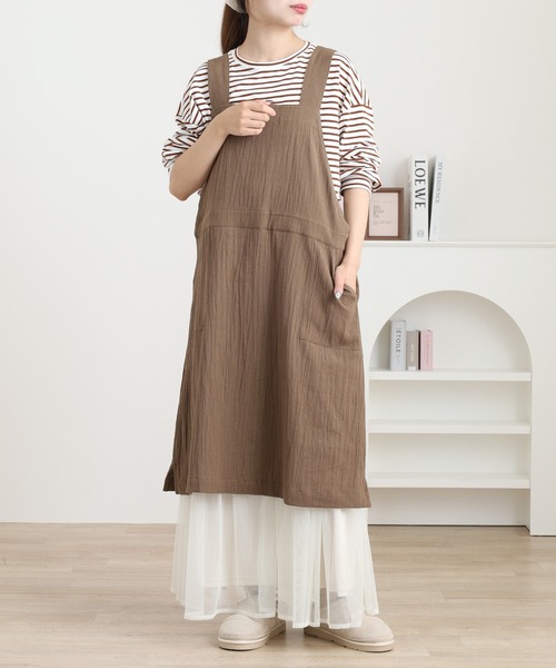 l'atelier Nuuit（アトリエ ヌイ） エプロン ワンピースエプロン